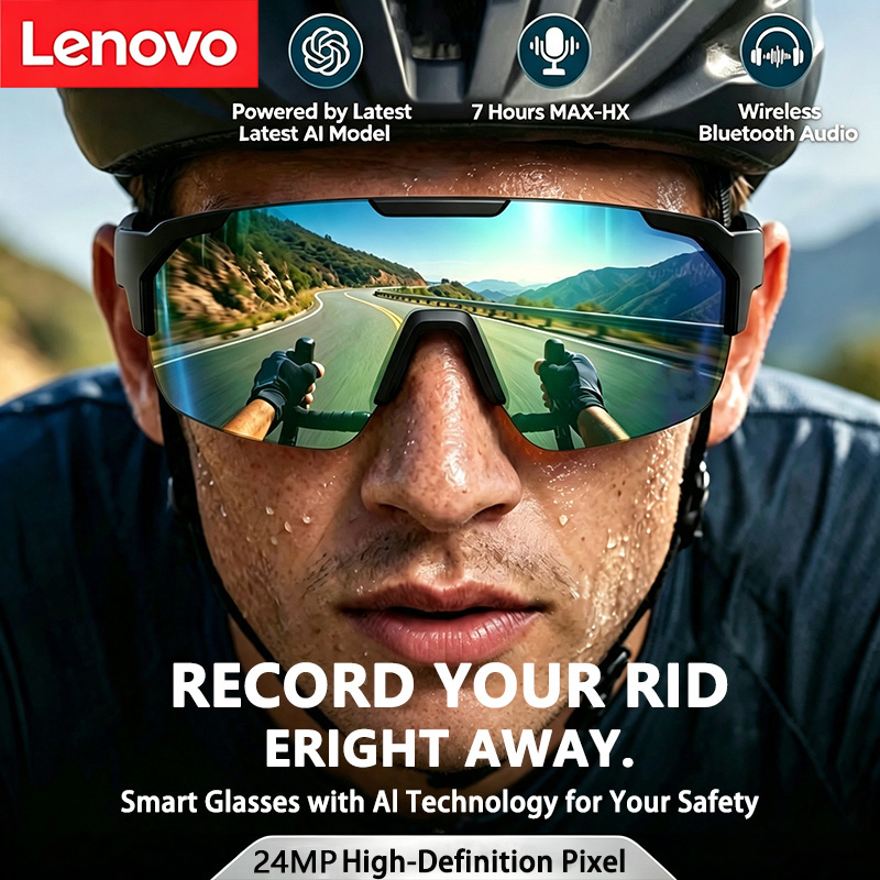 Smart Glasses Lens - نظارات لينوفو الذكية للدراجات بقوة 2400