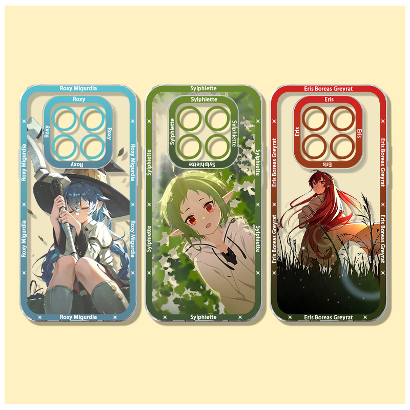 Xiaomi Redmi Note 14 - غطاء هاتف شفاف بتصميم M-Mushoku T-Tensei