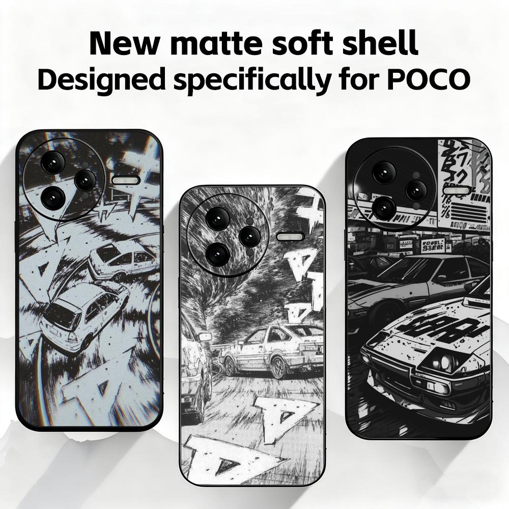 Xiaomi Poco X6 - غطاء هاتف Initial D لشاومي POCO