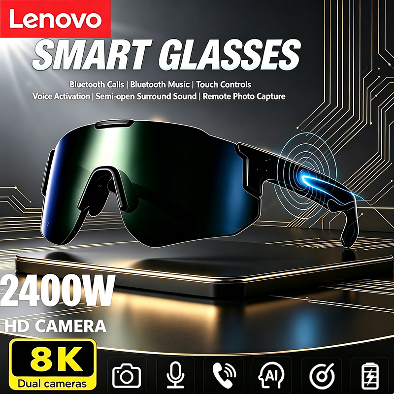نظارات لينوفو الذكية للدراجات  - مراجعة Smart Glasses Lens وسعره